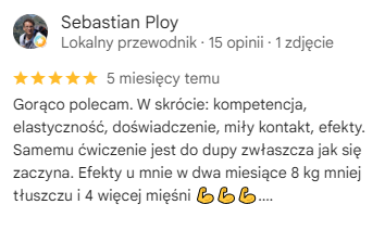 Opinia Sebastiana Ploya z Google