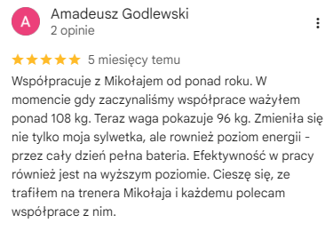Opinia Amadeusza Godlewskiego z Google